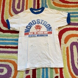 Vintage Distressed Nike Nordstrom Beat the Bridge Run Graphic Jersey Tshirt